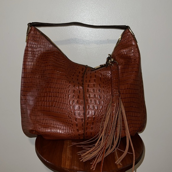GILI alligator bag large bag zippered closure shoulder bag - Picture 1 of 12